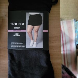 torrid Black High-Rise 5" Bike Short Legging